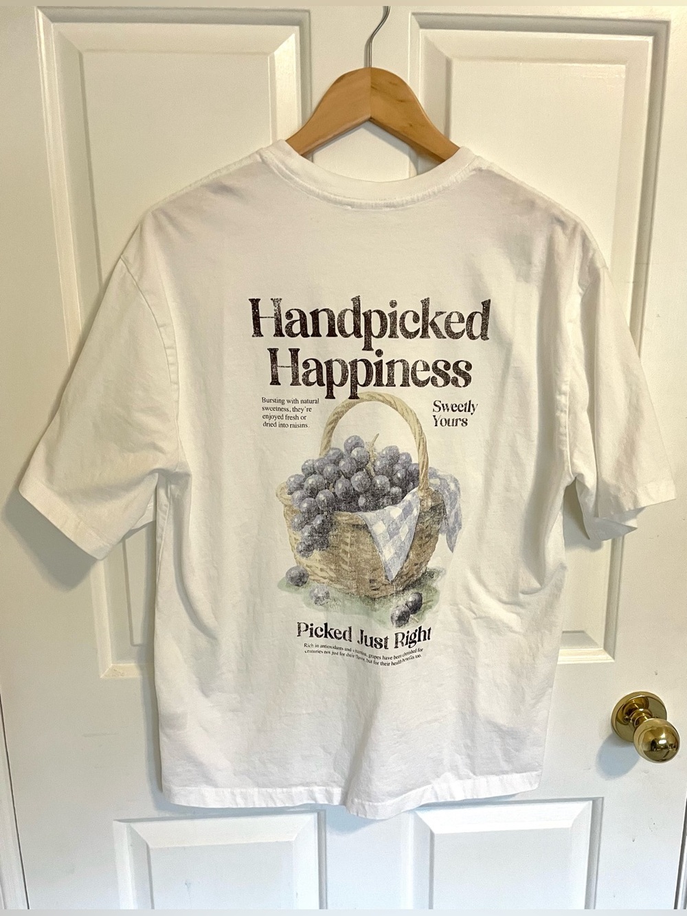 Handpicked Happiness Graphic Oversized T-Shirt